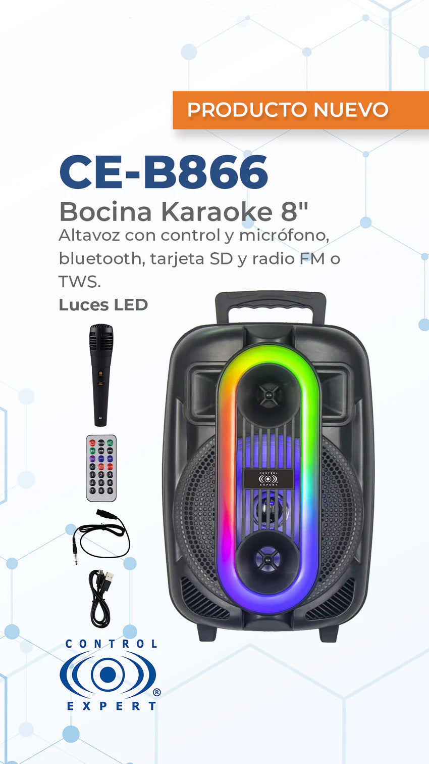 Bocina Karaoke 8” CE-B866