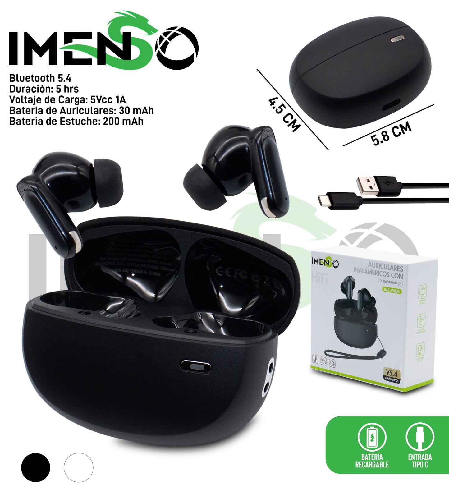 Auriculares Inalámbricos IMS-E2008