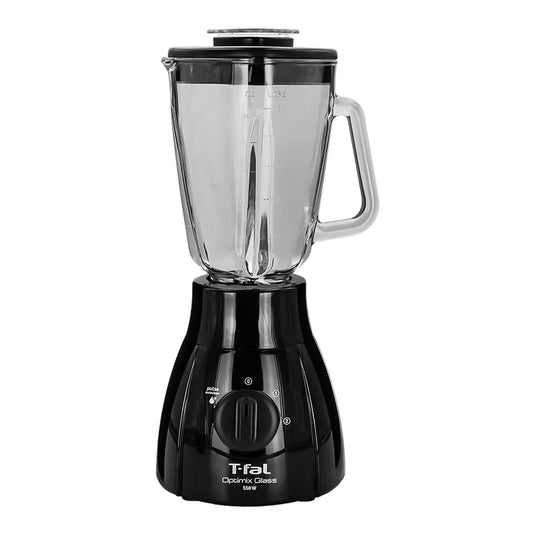 Licuadora T- Fal Optimix Negra vaso de vidrio 2 velocidades LN2788X0