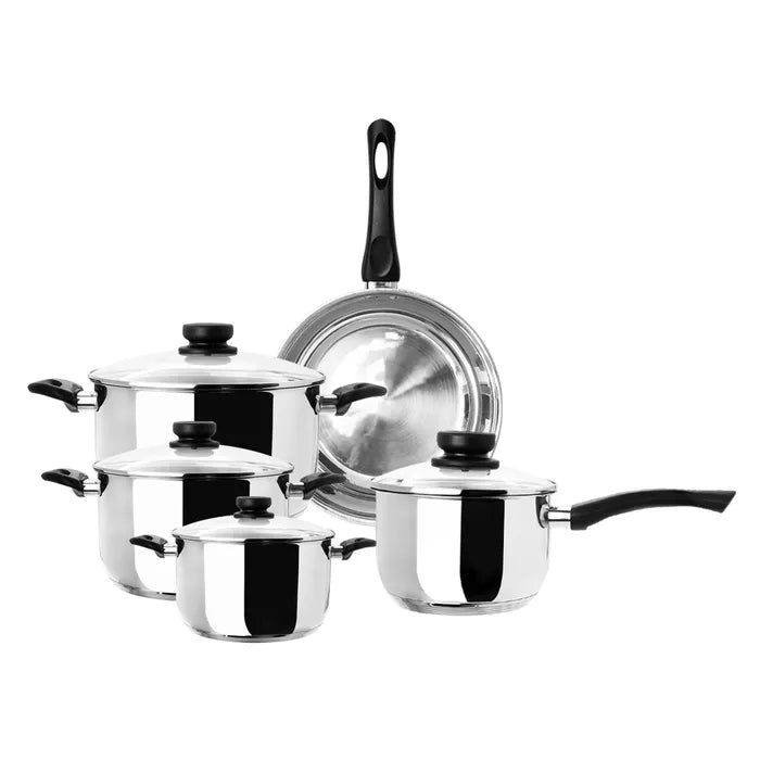 Batería de cocina de acero inoxidable 9 pz Qualité